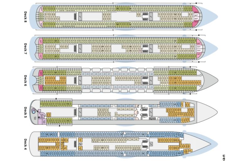 AIDAbella Deck 4 bis 6
