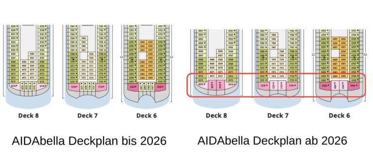 AIDAbella neuer Plan ab 2025