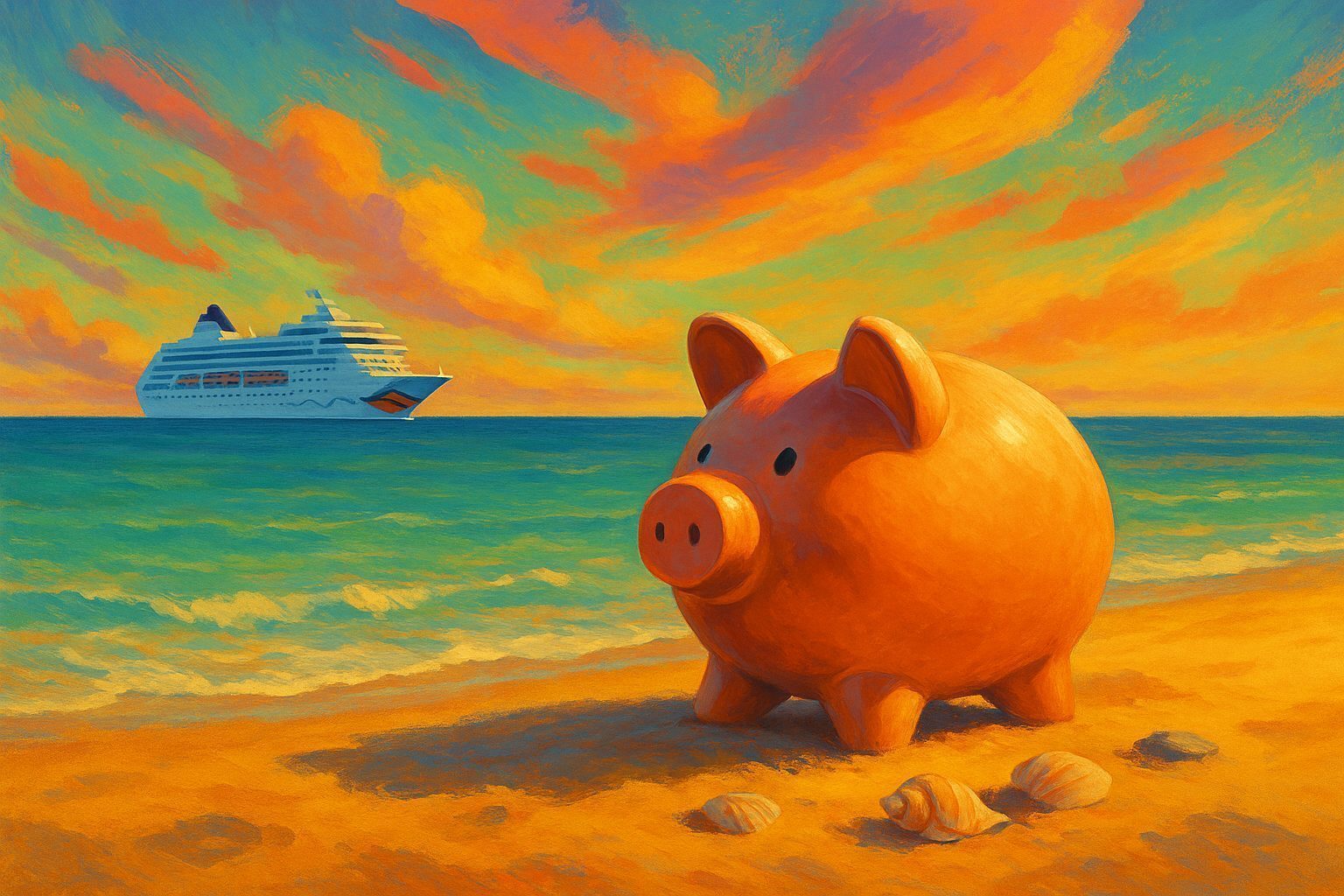 Sparschwein am Strand – AIDA günstig buchen und sparen